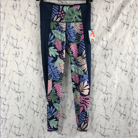 JoyLab Pants - NWT Joylab Multicolor Tropical Leggings 7/8 length